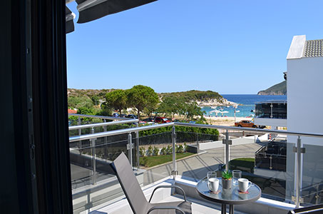 Sea view from first floor Black Pearl house in Kalamitsi Halkidiki