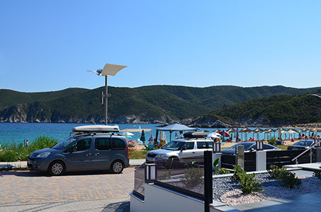 Sea view from house in Black Pearl house in Kalamitsi Halkidiki